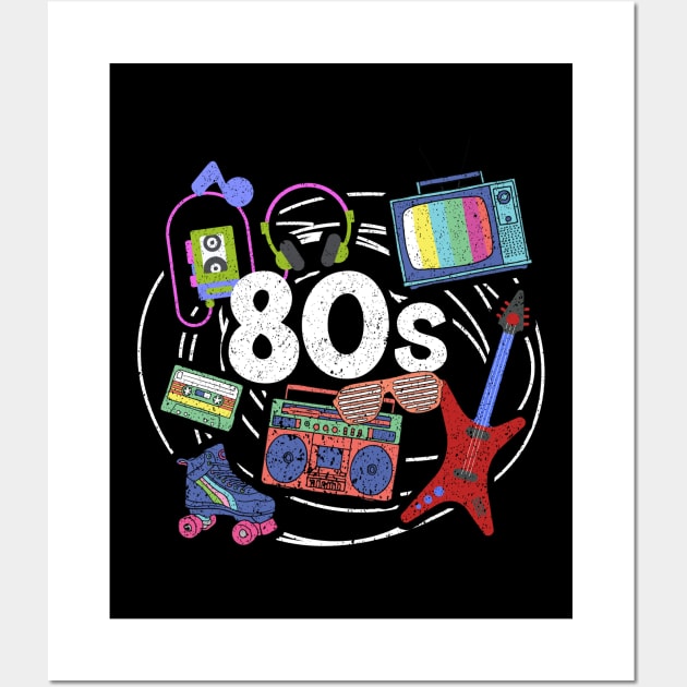 Awesome Retro 80s Vintage Throwback Novelty Wall Art by theperfectpresents